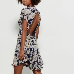 Cute open back floral dress